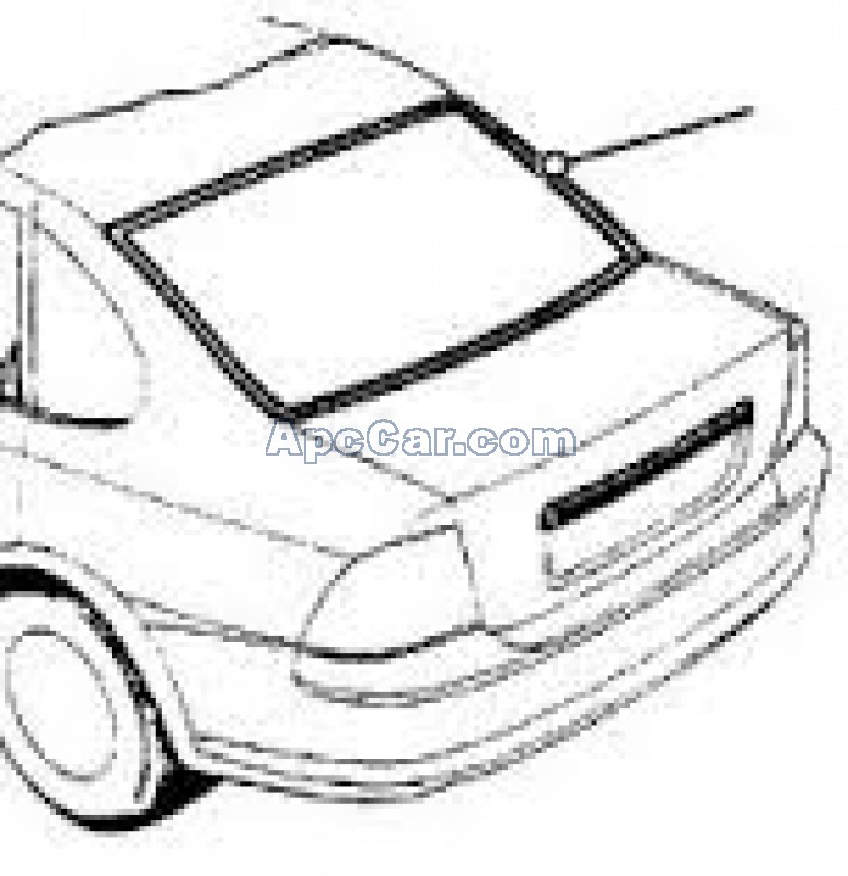 كوتش زجاج خلفى VB